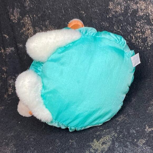 DanDee Puffalump Style Parachute Plush Rabbit Bunny Easter Peach Blue Orange - Picture 5 of 9